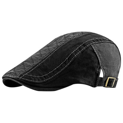 Casual British Style Hat Adjustable Beret Taxi Driving Cap - Boniskiss