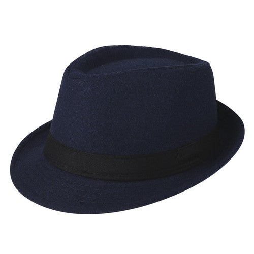 Classic Derby Style Short Brim Trilby Hat - Boniskiss (Size L & SIze XL)