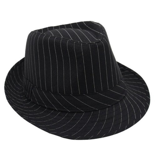 Manhattan Mafia Stripe Derby Hat - Boniskiss