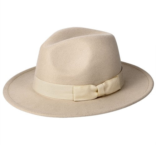 Classic Wool Felt Fedora Hat - Boniskiss