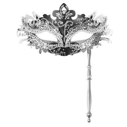 Boniskiss Women's Gorgeous Mask With Holding Stick - Venetian Masquerade Mask Mardi Gras Costumes