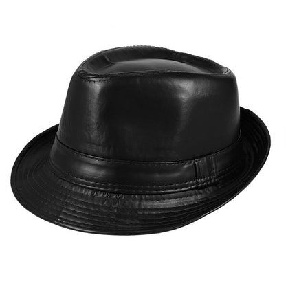 Chapeau Fedora classique style gangster, trilby à bords courts, Panama, casquette de jazz - Boniskiss