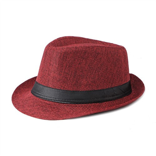 Men's Classic Manhattan Gangster Trilby Fedora Hat - Boniskiss
