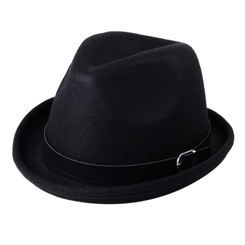 Classic Wide Brim Fedora Jazz Hat - Boniskiss
