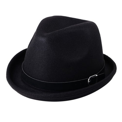 Classic Wide Brim Fedora Jazz Hat - Boniskiss