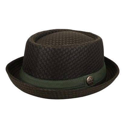 Soft Mesh Pork Pie Fedora Hat - Boniskiss