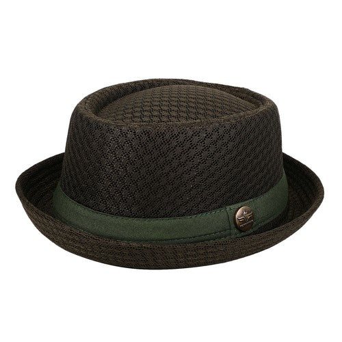 Soft Mesh Pork Pie Fedora Hat - Boniskiss