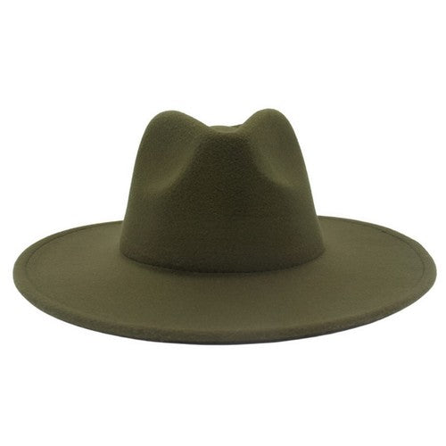 Western Style Fedora Felt Cowboy Hat - Boniskiss