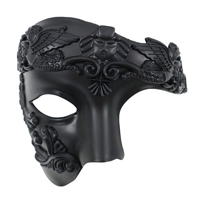 Boniskiss Men's Phantom Of The Opera Mask - Half Face Venetian Costume Masks for  Masquerade