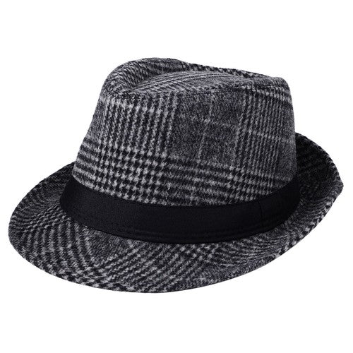 Chapeau trilby fedora classique Manhattan Gangster pour homme - Boniskiss