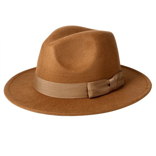 Classic Wool Felt Fedora Hat - Boniskiss