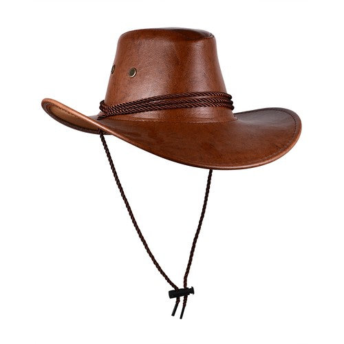 Chapeau de cowboy à larges bords bouclés, style western australien - Boniskiss