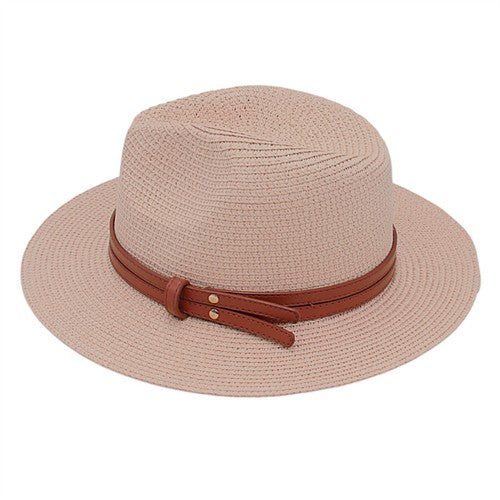 Chapeau de plage Panama en paille, protection solaire UPF 50+ - Boniskiss