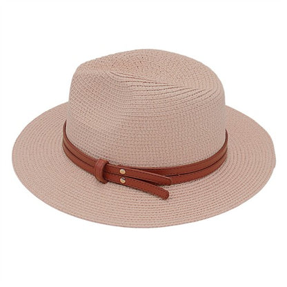 Chapeau de plage Panama en paille, protection solaire UPF 50+ - Boniskiss