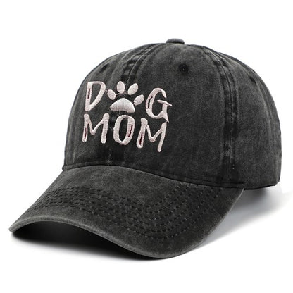 Casquette de baseball en denim délavé brodé, mélange de coton et coton, pour les amoureux des chiens - Boniskiss
