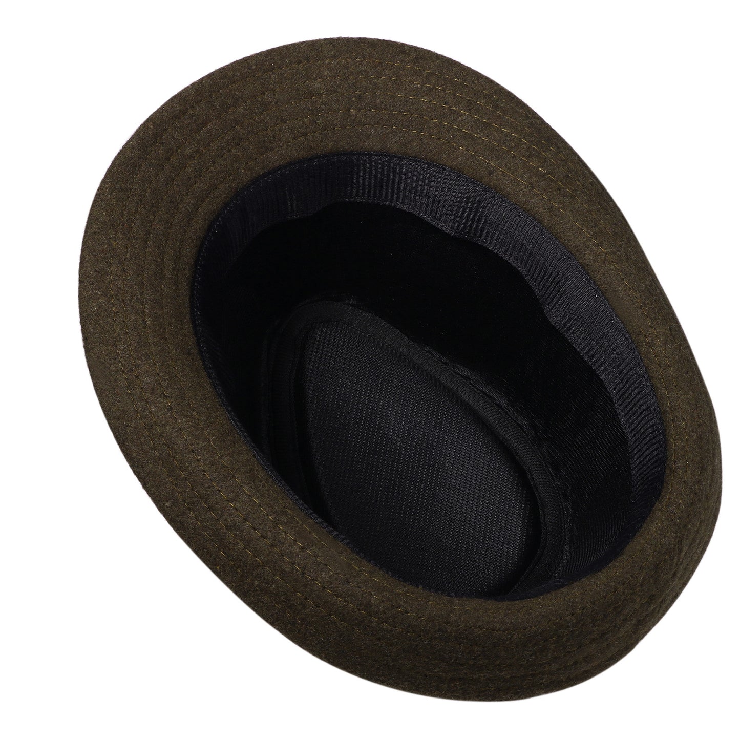 Coffee Classic Derby Style Short Brim Trilby Hat | Size L - Boniskiss