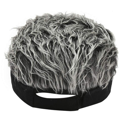 Fake Hairs-Funny Sun Hats Novelty Baseball Wig Cap - Boniskiss