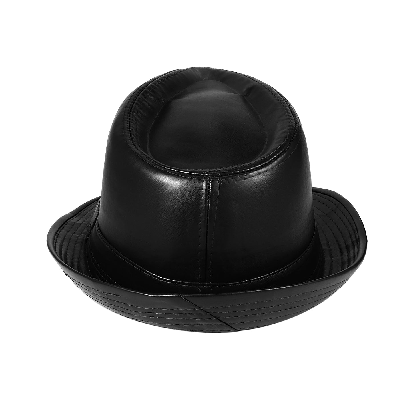 Chapeau Fedora classique style gangster, trilby à bords courts, Panama, casquette de jazz - Boniskiss