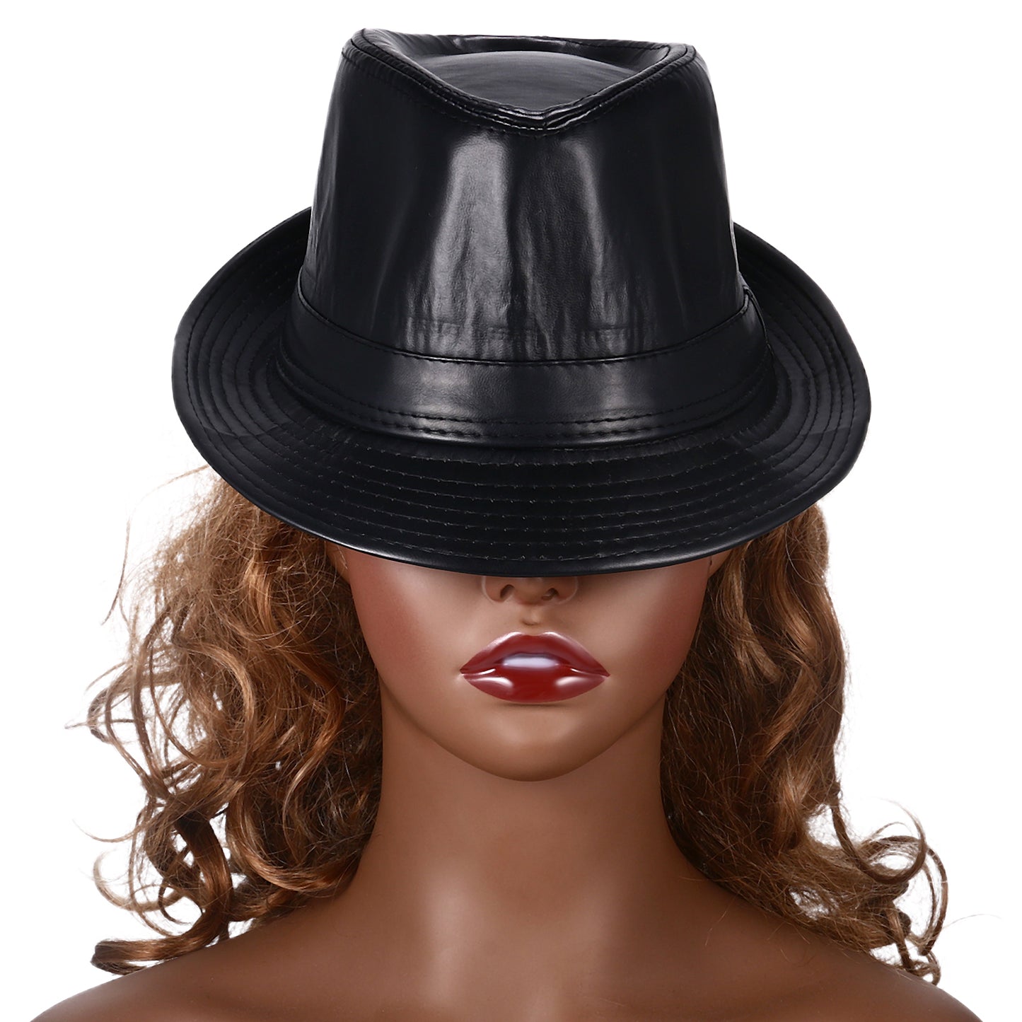 Chapeau Fedora classique style gangster, trilby à bords courts, Panama, casquette de jazz - Boniskiss