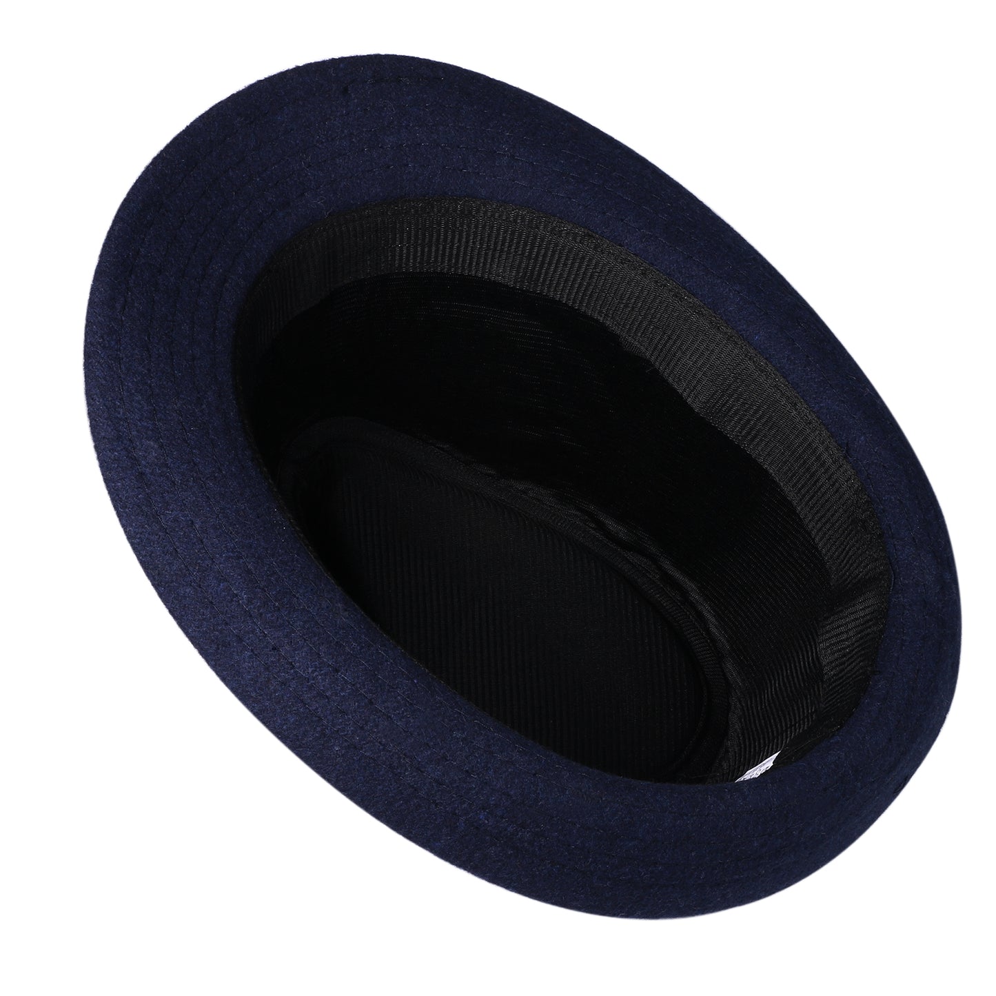 Blue Classic Derby Style Short Brim Trilby Hat | Size L - Boniskiss