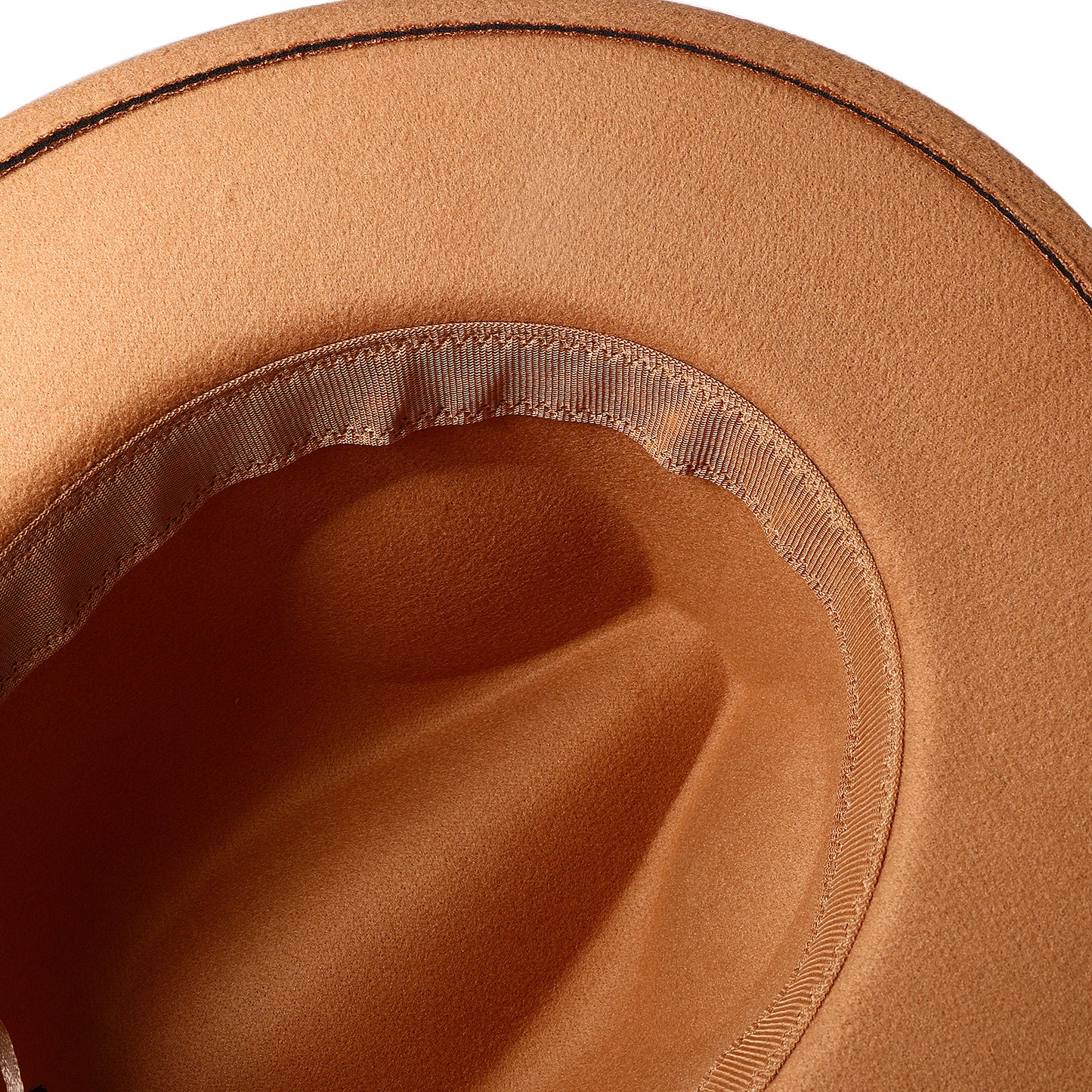 Camel Bohemian Feather Fedora Hat | Size M-L - Boniskiss