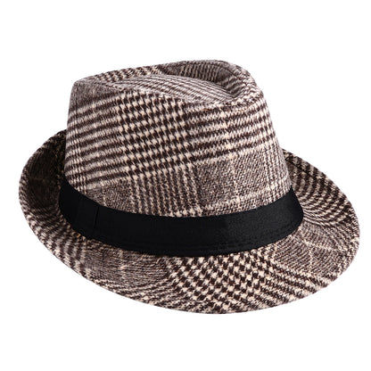 Khaki Classic Manhattan Gangster Trilby Fedora Hat | Size M-L- Boniskiss