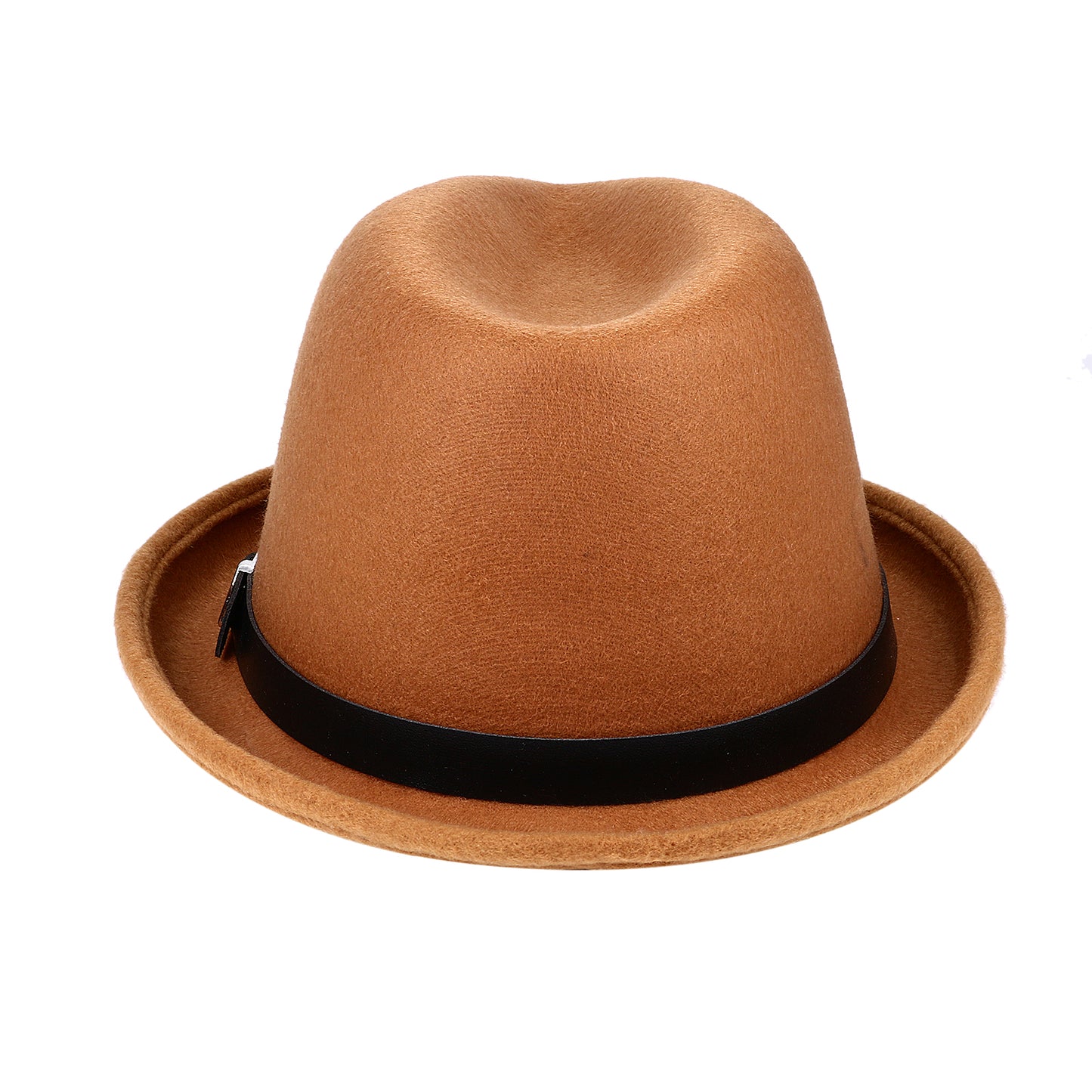 Camel Classic Pork Pie Fedora Jazz Hat with Belt | Size M-L - Boniskiss