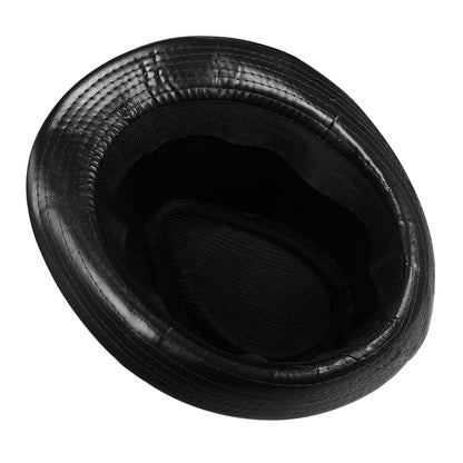 Chapeau Fedora classique style gangster, trilby à bords courts, Panama, casquette de jazz - Boniskiss