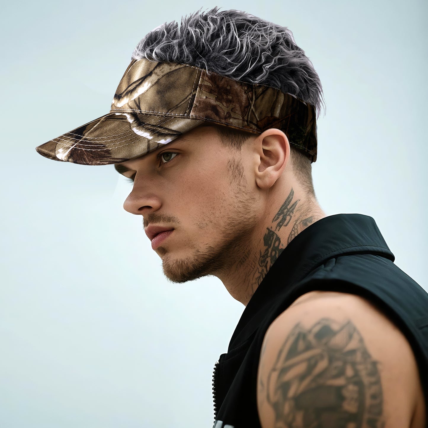 Perruque fantaisie pour chapeau de soleil - Boniskiss