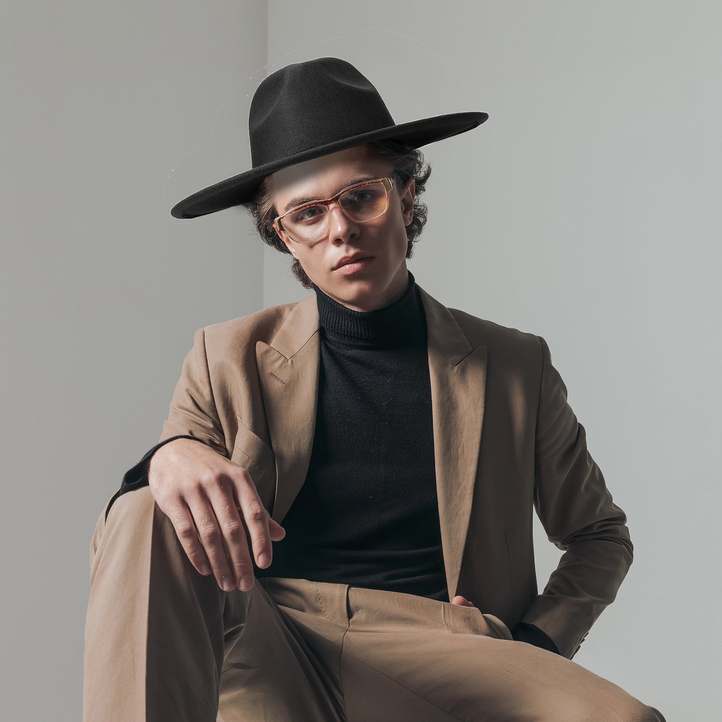 Western Style Fedora Felt Cowboy Hat - Boniskiss