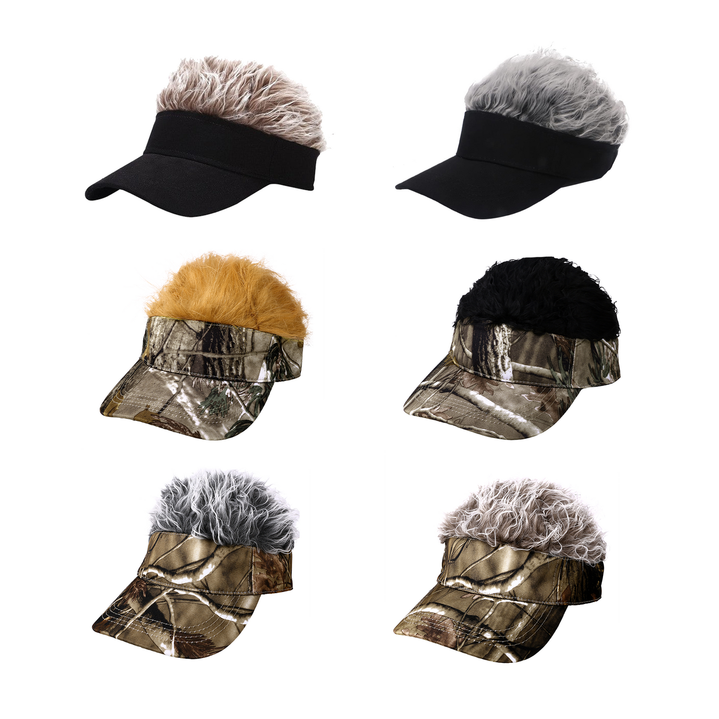 Perruque fantaisie pour chapeau de soleil - Boniskiss