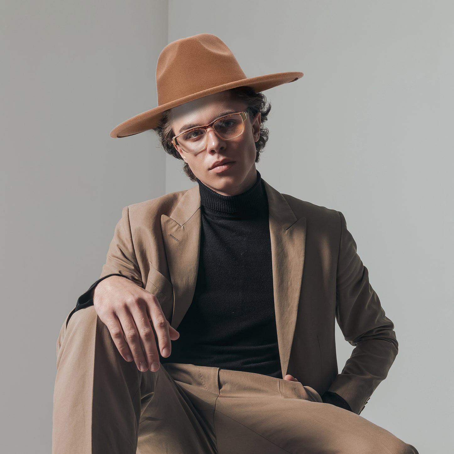 Western Style Fedora Felt Cowboy Hat - Boniskiss