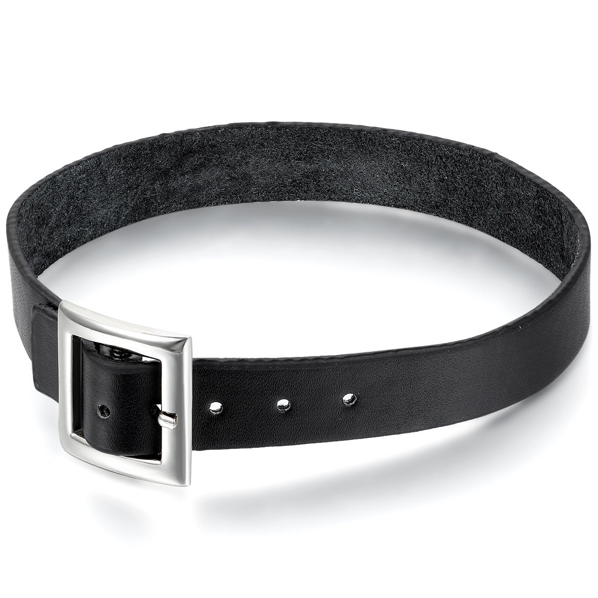 Boniskiss Punk Rock Leather Choker Black