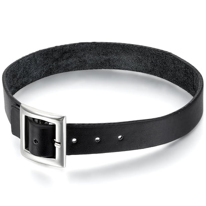 Boniskiss Punk Rock Leather Choker Black
