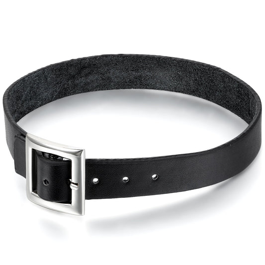 Boniskiss Punk Rock Leather Choker Black