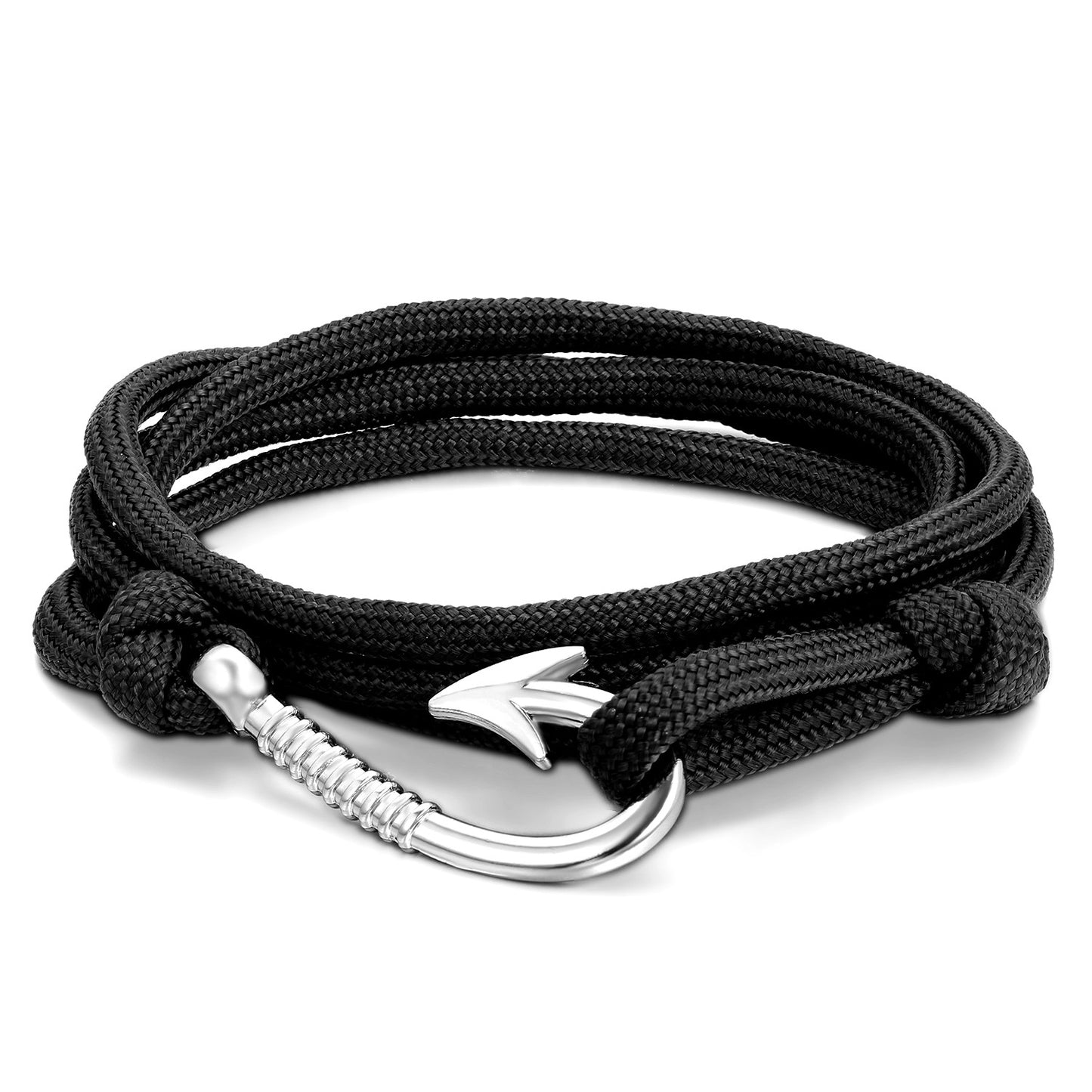 Boniskiss Fish Hook Wrap Nylon Rope Bracelet